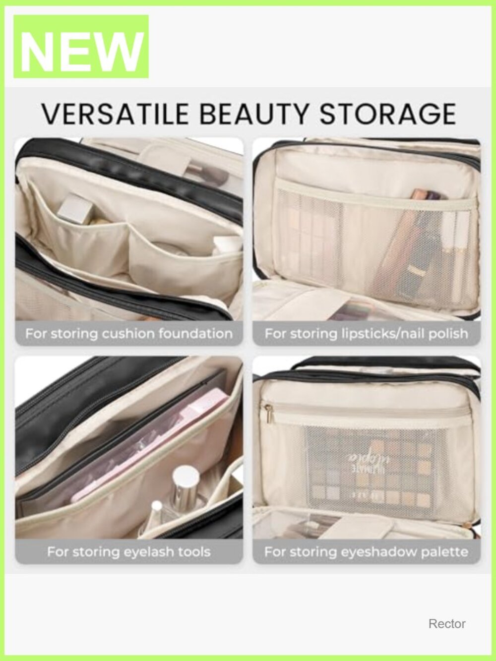 Large Capacity Cosmetic Bag Organizer Travel Makeup Toiletries Waterproof - Picture 5 of 6